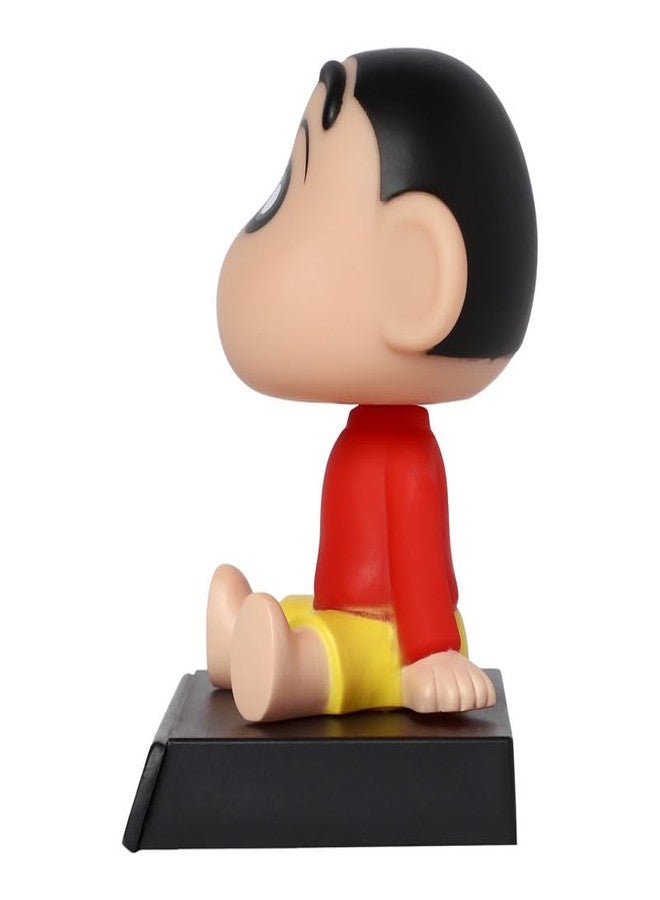 omuda Super Hero Action Figure Limited Edition Bobblehead with Mobile Holder for Car Dashboard, Office Desk & Study Table (Shinchan) - Image 3